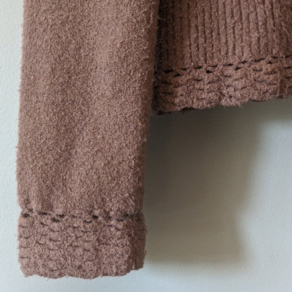Anthropologie Sleeping on Snow zip front sweater - Picture 3 of 5